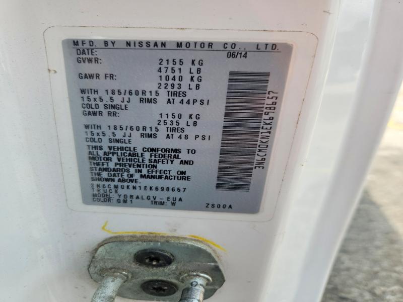 Продажа на аукционе авто 2014 Nissan Nv200, vin: 3N6CM0KN1EK698657, номер лота: 52390506