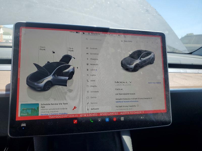 Aukcja sprzedaży 2024 Tesla Model Y, vin: 7SAYGDED1RF103835, numer aukcji: 53639816
