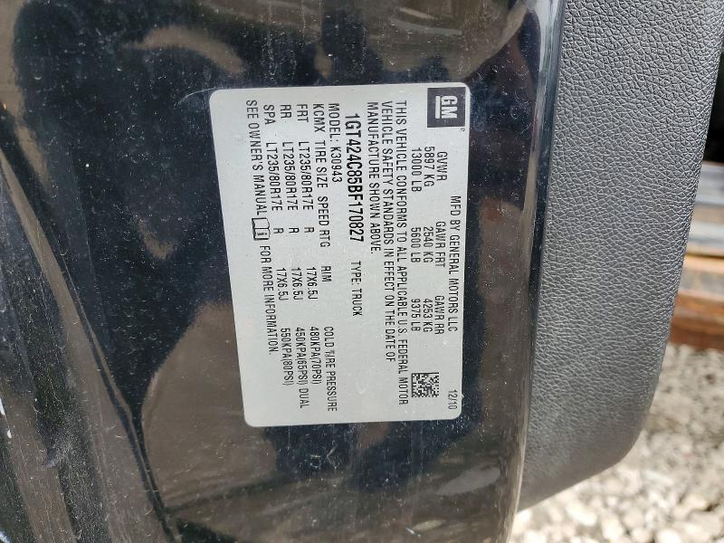 52070656 :رقم المزاد ، 1GT424C85BF170827 vin ، 2011 Gmc Sierra مزاد بيع