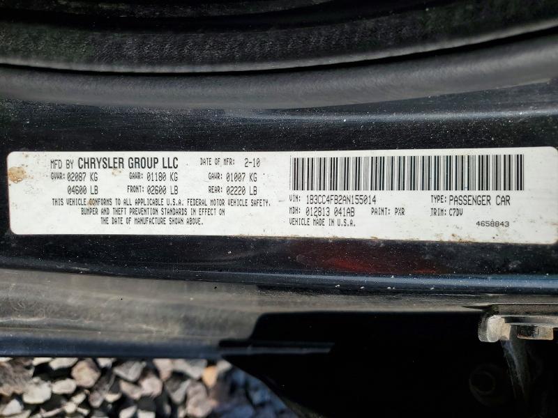 Aukcja sprzedaży 2010 Dodge Avenger, vin: 1B3CC4FB2AN155014, numer aukcji: 52009726
