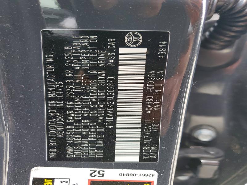 Aukcja sprzedaży 2026 Toyota Camry, vin: 4T1DAACK2TU302870, numer aukcji: 54592936