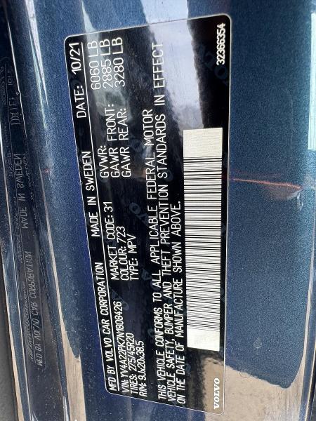 Продаж на аукціоні авто 2022 Volvo Xc90, vin: YV4A22PK7N1808426, номер лоту: 52319996