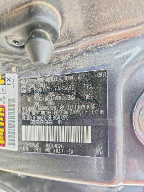 53665166 :رقم المزاد ، 5TDEBRCH6PS596986 vin ، 2023 Toyota Highlander Hybrid مزاد بيع