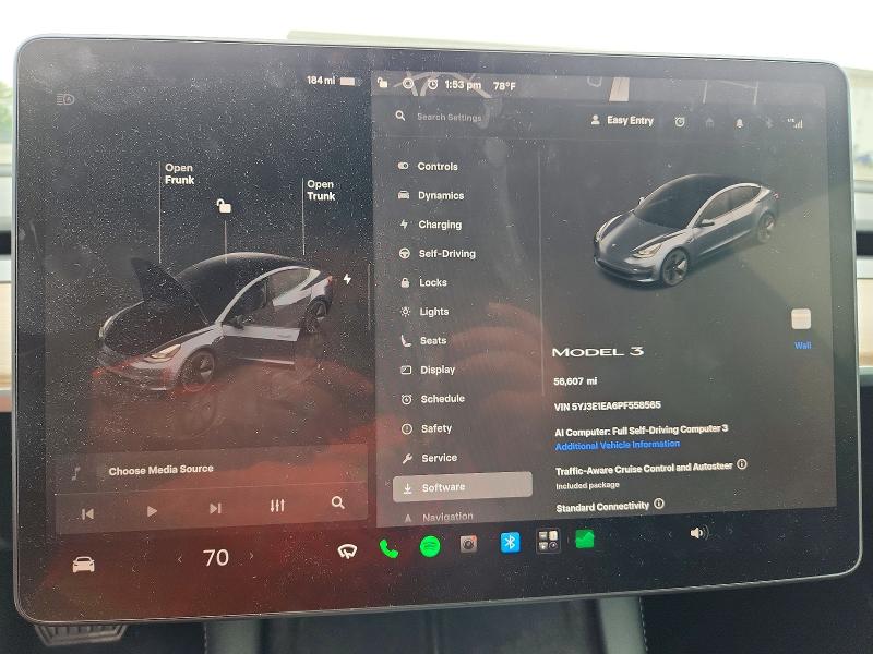 55122876 :رقم المزاد ، 5YJ3E1EA6PF558565 vin ، 2023 Tesla Model 3 مزاد بيع