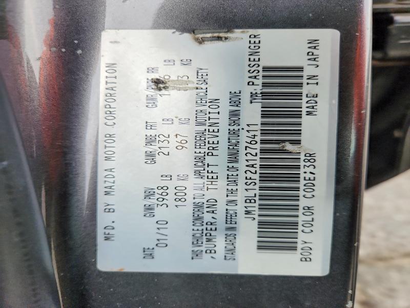 Aukcja sprzedaży 2010 Mazda 3, vin: JM1BL1SF2A1276411, numer aukcji: 52432526