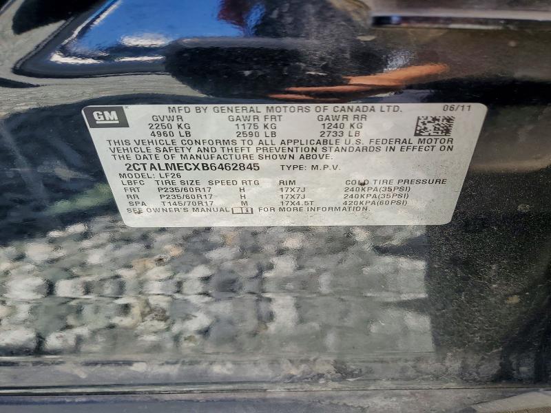 Продаж на аукціоні авто 2011 Gmc Terrain, vin: 2CTALMECXB6462845, номер лоту: 53567826