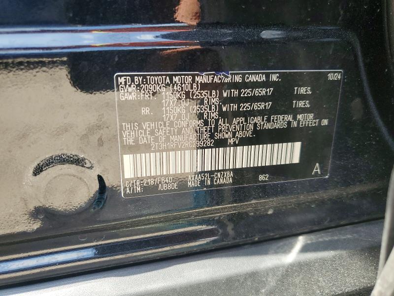 Продаж на аукціоні авто 2024 Toyota Rav4, vin: 2T3H1RFV2RC299282, номер лоту: 53982216