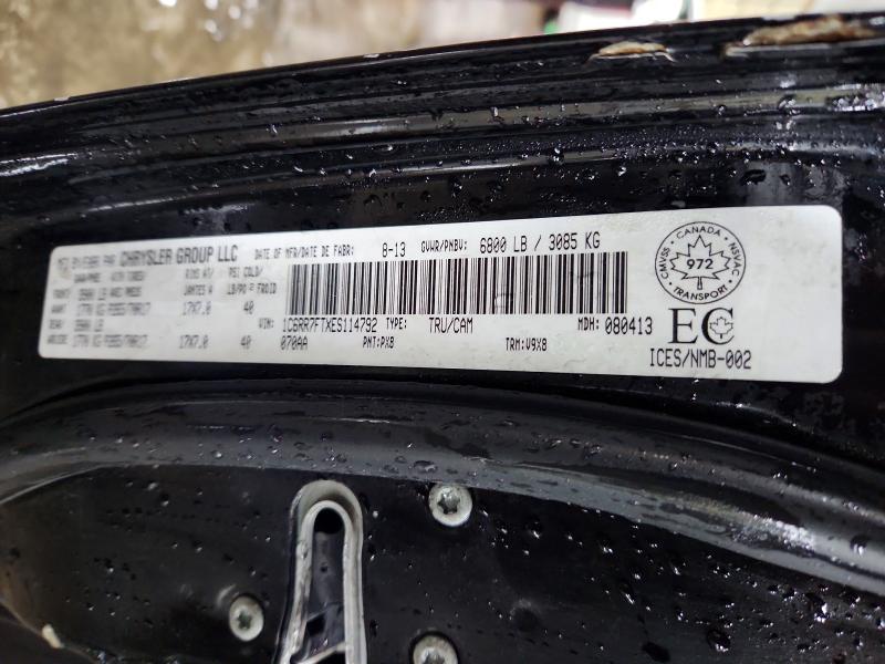 2014 Ram 1500 მანქანა იყიდება აუქციონზე, vin: 1C6RR7FTXES114792, აუქციონის ნომერი: 52216986
