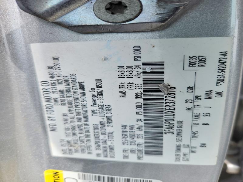 55350056 :رقم المزاد ، 3FA6P0LUXER372818 vin ، 2014 Ford Fusion مزاد بيع