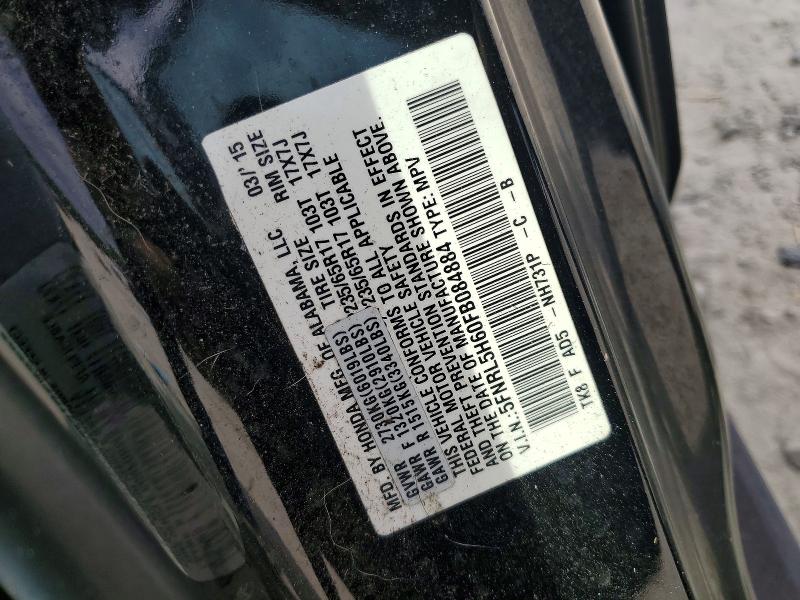 Auction sale of the 2015 Honda Odyssey, vin: 5FNRL5H60FB084884, lot number: 54306046