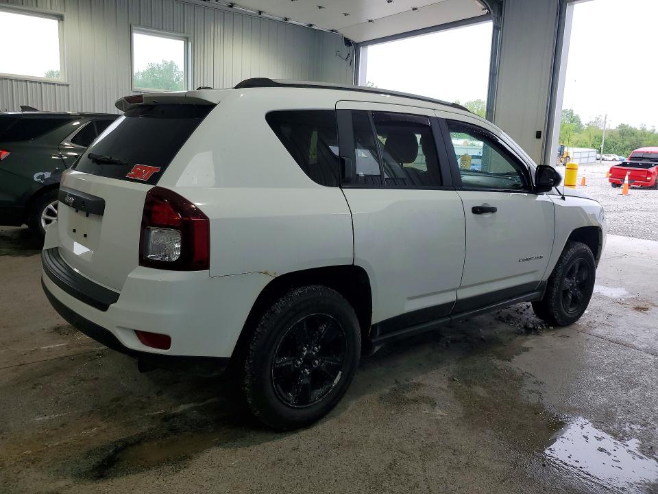 2017 Jeep Compass მანქანა იყიდება აუქციონზე, vin: 1C4NJCBA8HD185302, აუქციონის ნომერი: 54286896