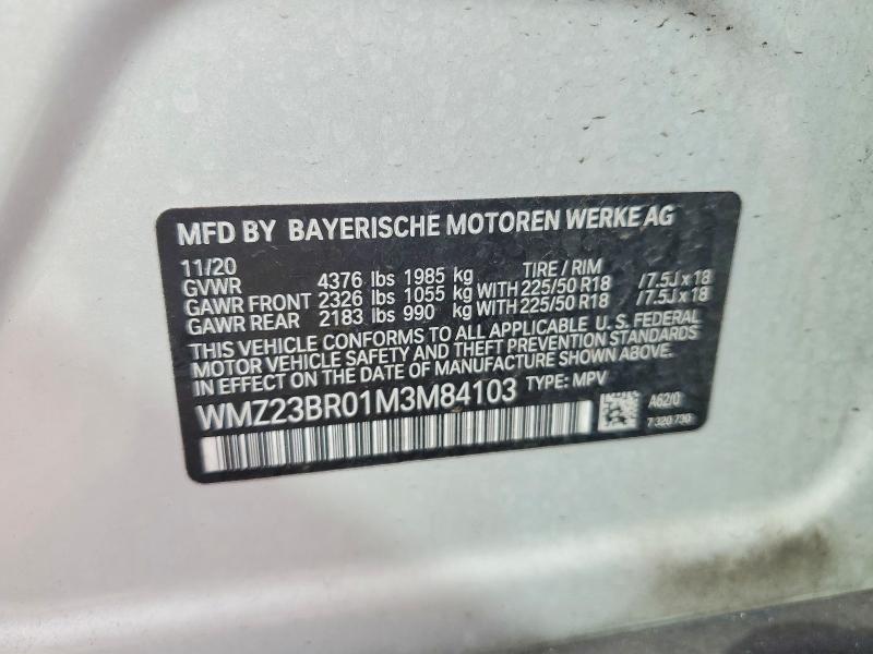 Aukcja sprzedaży 2021 Mini Cooper, vin: WMZ23BR01M3M84103, numer aukcji: 55459946