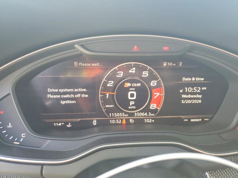 Aukcja sprzedaży 2018 Audi Sq5, vin: WA1C4AFYXJ2241164, numer aukcji: 53847686