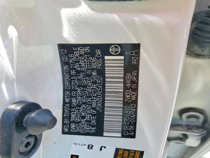 52576006 :رقم المزاد ، JTDKN3DU9C5413521 vin ، 2012 Toyota Prius مزاد بيع