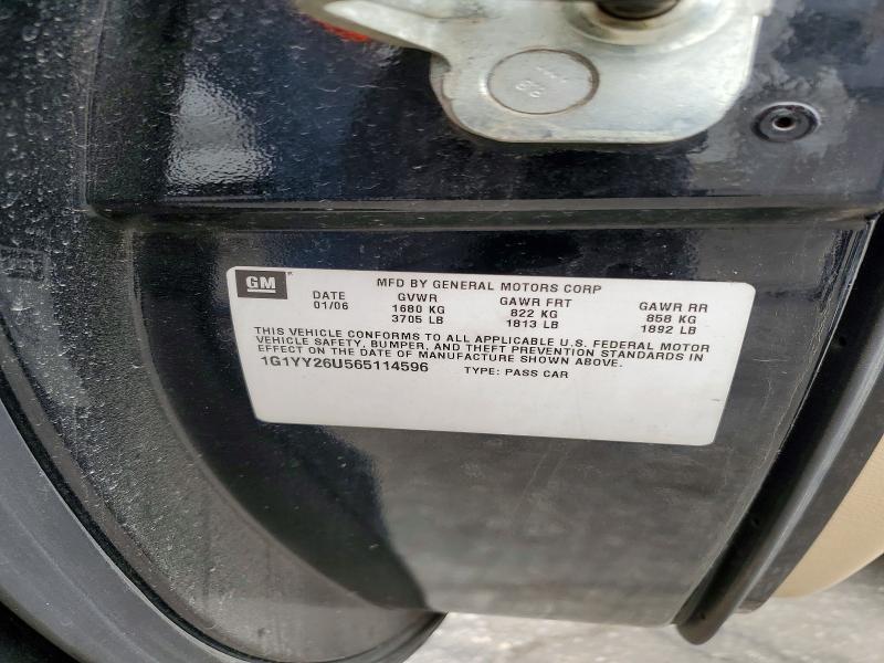 Продажа на аукционе авто 2006 Chevrolet Corvette, vin: 1G1YY26U565114596, номер лота: 55382206