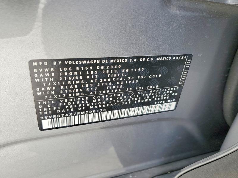 Продаж на аукціоні авто 2024 Volkswagen Tiguan, vin: 3VVRB7AX7RM200178, номер лоту: 53021466