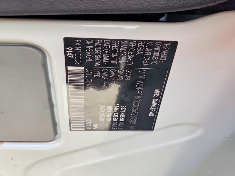 Aukcja sprzedaży 2012 Mercedes-benz Sprinter, vin: WDRPE8CC0C5628202, numer aukcji: 52344526