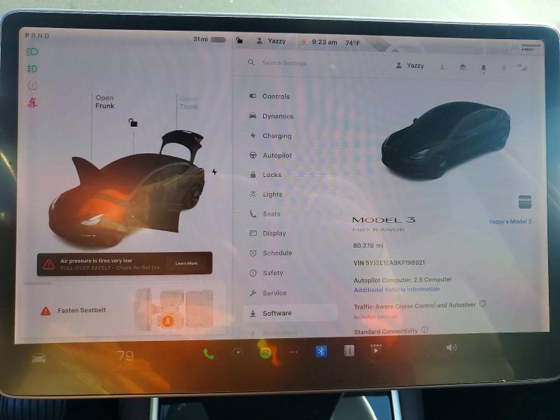 Aukcja sprzedaży 2019 Tesla Model 3, vin: 5YJ3E1EA9KF196921, numer aukcji: 53131476