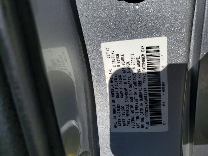 Aukcja sprzedaży 2013 Honda Accord, vin: 1HGCR2F8XDA009947, numer aukcji: 53127886