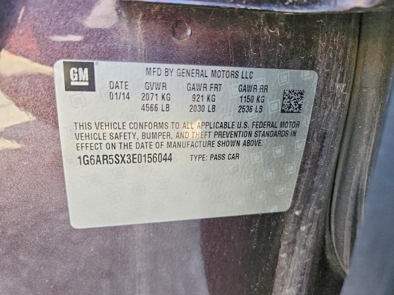 53087366 :رقم المزاد ، 1G6AR5SX3E0156044 vin ، 2014 Cadillac Cts مزاد بيع