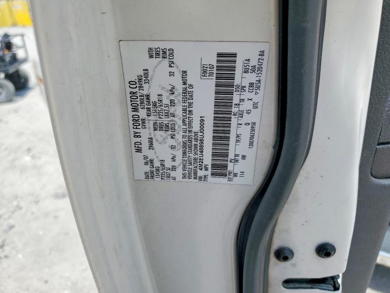 Продажа на аукционе авто 2008 Mercury Mountaineer, vin: 4M2EU48898UJ00091, номер лота: 52579716