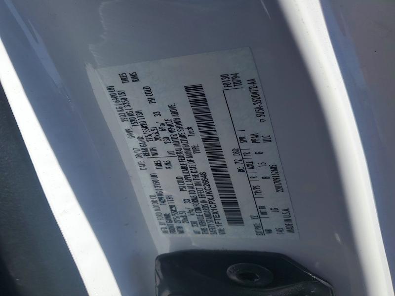 53434846 :رقم المزاد ، 1FTEX1CPXJKC26648 vin ، 2018 Ford F150 مزاد بيع