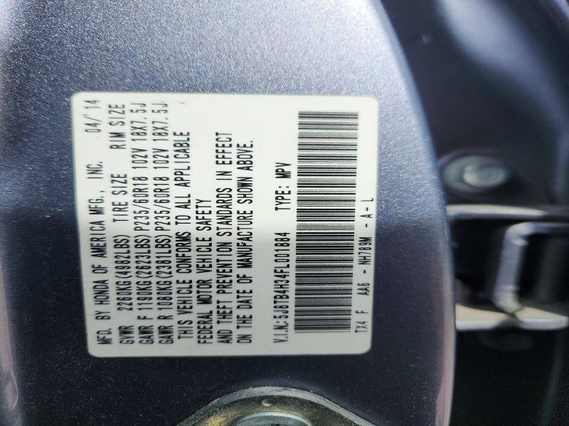 Aukcja sprzedaży 2015 Acura Rdx, vin: 5J8TB4H34FL001884, numer aukcji: 54405596