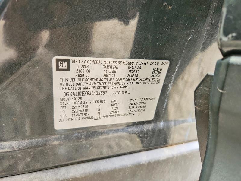 Aukcja sprzedaży 2018 Gmc Terrain, vin: 3GKALMEX8JL122851, numer aukcji: 55562726