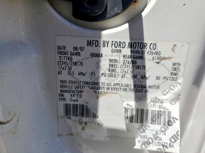 52994006 :رقم المزاد ، 1FTSX21588EC21791 vin ، 2008 Ford F250 مزاد بيع