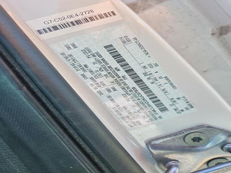 54107376 :رقم المزاد ، 1FMCU9HD3KUC07938 vin ، 2019 Ford Escape مزاد بيع
