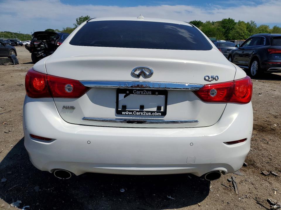 2015 Infiniti Q50 მანქანა იყიდება აუქციონზე, vin: JN1BV7AR6FM422276, აუქციონის ნომერი: 51774466