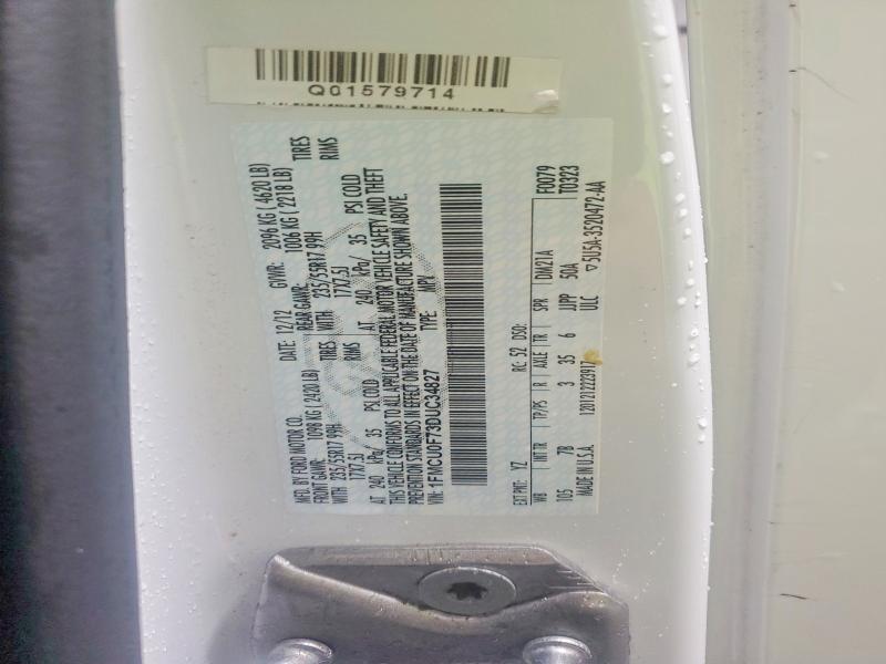 Продажа на аукционе авто 2013 Ford Escape, vin: 1FMCU0F73DUC34827, номер лота: 54483596