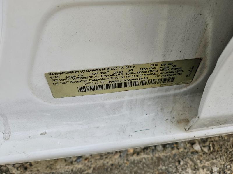 53518846 :رقم المزاد ، 3VWRZ71K59M056528 vin ، 2009 Volkswagen Jetta مزاد بيع