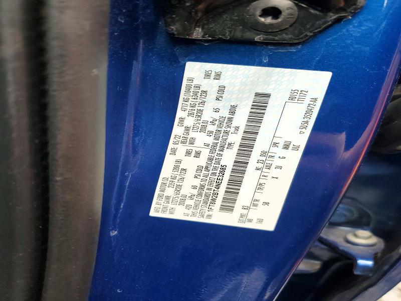 54431636 :رقم المزاد ، 1FT8W2BT4NEE32685 vin ، 2022 Ford F250 مزاد بيع