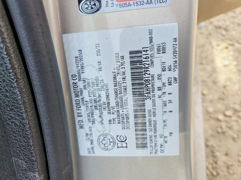 Aukcja sprzedaży 2009 Ford Fusion, vin: 3FAHP08129R216141, numer aukcji: 52400086
