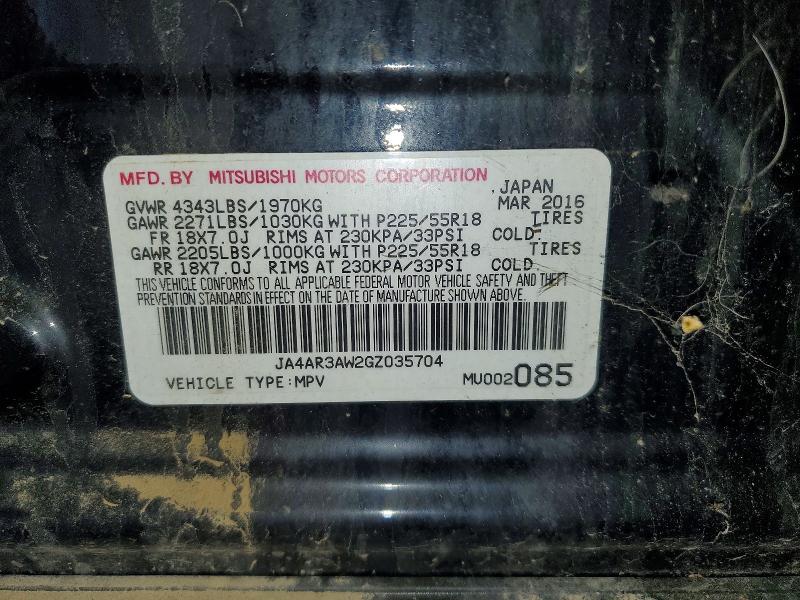 Aukcja sprzedaży 2016 Mitsubishi Outlander Sport, vin: JA4AR3AW2GZ035704, numer aukcji: 55216446