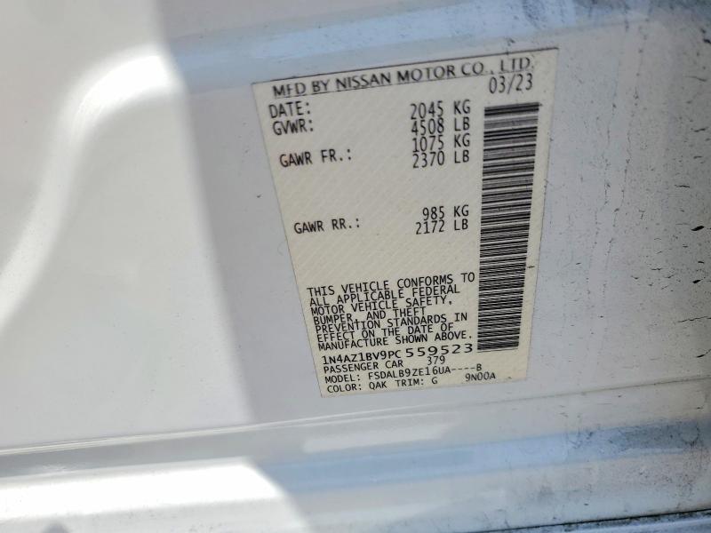 Продаж на аукціоні авто 2023 Nissan Leaf, vin: 1N4AZ1BV9PC559523, номер лоту: 52920316