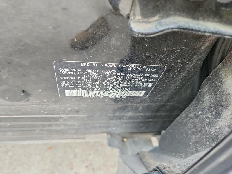 55223976 :رقم المزاد ، JF2SKAEC7KH525199 vin ، 2019 Subaru Forester مزاد بيع