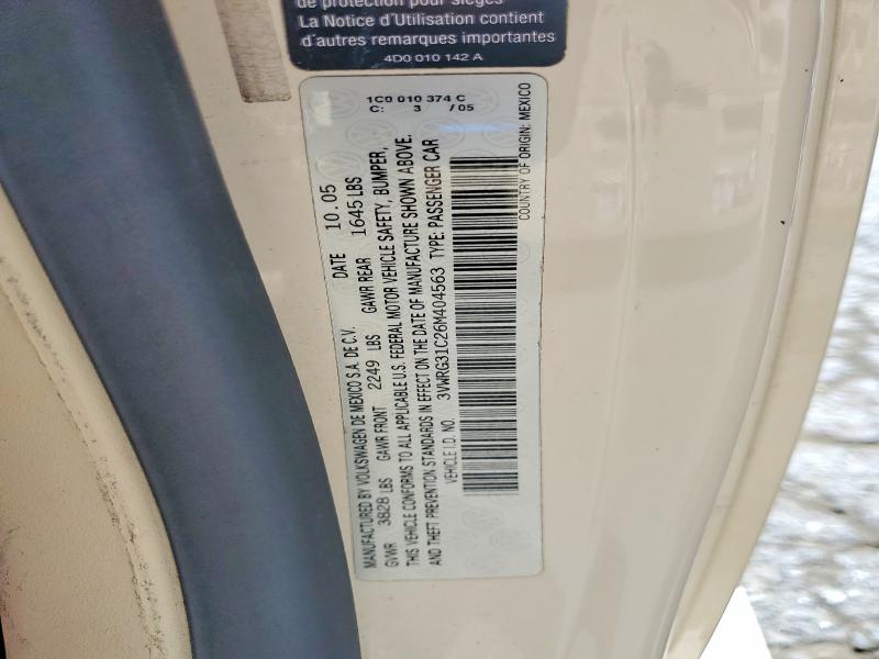 Aukcja sprzedaży 2006 Volkswagen New Beetle, vin: 3VWRG31C26M404563, numer aukcji: 54445886