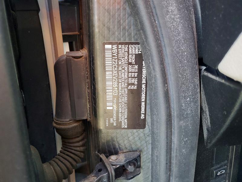 Продаж на аукціоні авто 2014 Bmw I3, vin: WBY1Z2C5XEV285103, номер лоту: 48826406