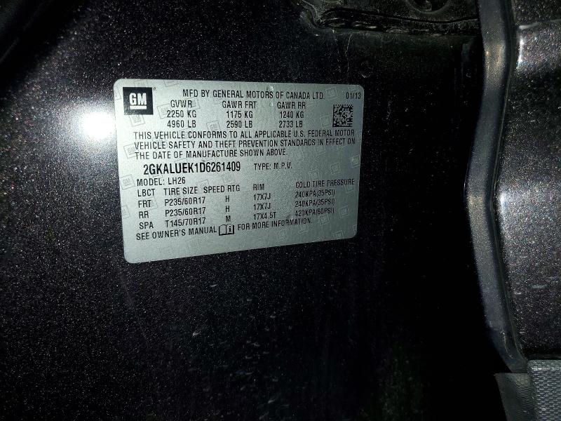 52274326 :رقم المزاد ، 2GKALUEK1D6261409 vin ، 2013 Gmc Terrain مزاد بيع