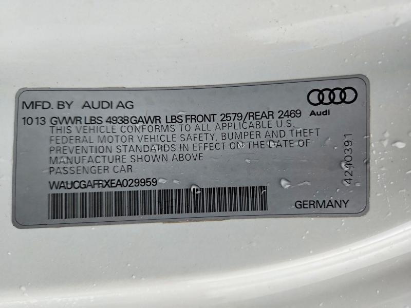 Aukcja sprzedaży 2014 Audi S5, vin: WAUCGAFRXEA029959, numer aukcji: 52450386