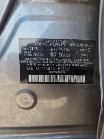 Aukcja sprzedaży 2018 Hyundai Elantra, vin: 5NPD74LF6JH353769, numer aukcji: 52099536