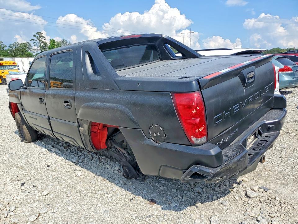 2002 Chevrolet Avalanche მანქანა იყიდება აუქციონზე, vin: 3GNEC13T72G315392, აუქციონის ნომერი: 53770166