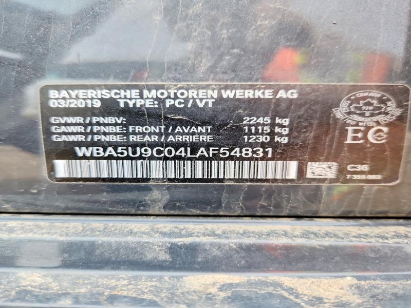 52082166 :رقم المزاد ، WBA5U9C04LAF54831 vin ، 2020 Bmw M340xi مزاد بيع