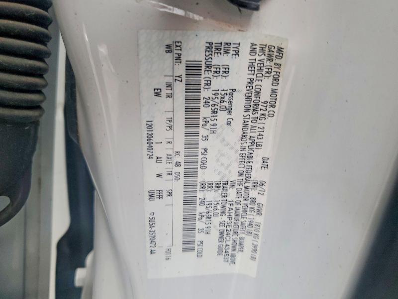 Aukcja sprzedaży 2012 Ford Focus, vin: 1FAHP3E24CL434537, numer aukcji: 54767976