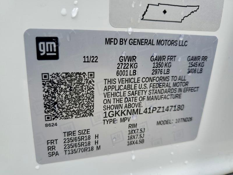 52416186 :رقم المزاد ، 1GKKNML41PZ147180 vin ، 2023 Gmc Acadia مزاد بيع