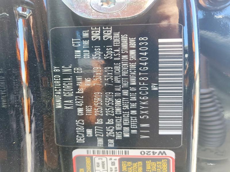 Продажа на аукционе авто 2026 Kia Sportage, vin: 5XYK6CDF8TG404038, номер лота: 53021356