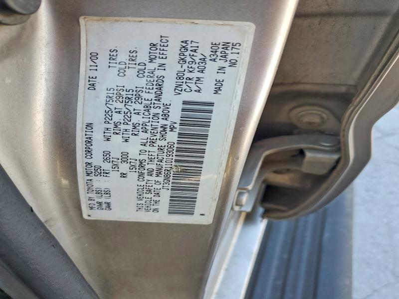 Продаж на аукціоні авто 2001 Toyota 4runner, vin: JT3GN86R110193060, номер лоту: 53384136
