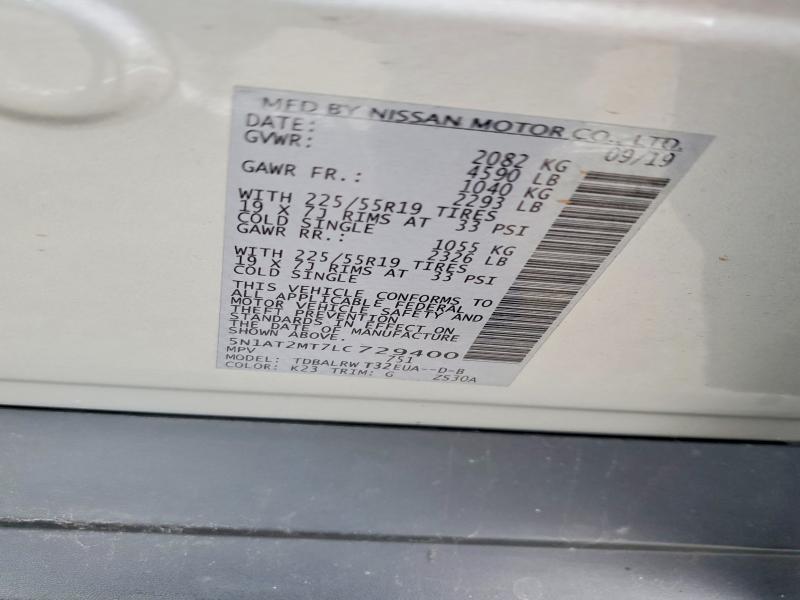 Auction sale of the 2020 Nissan Rogue, vin: 5N1AT2MT7LC729400, lot number: 52044156